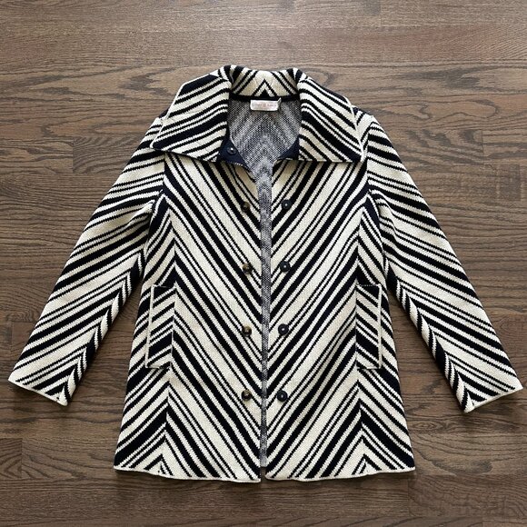 Tory Burch Chevron Peacoat